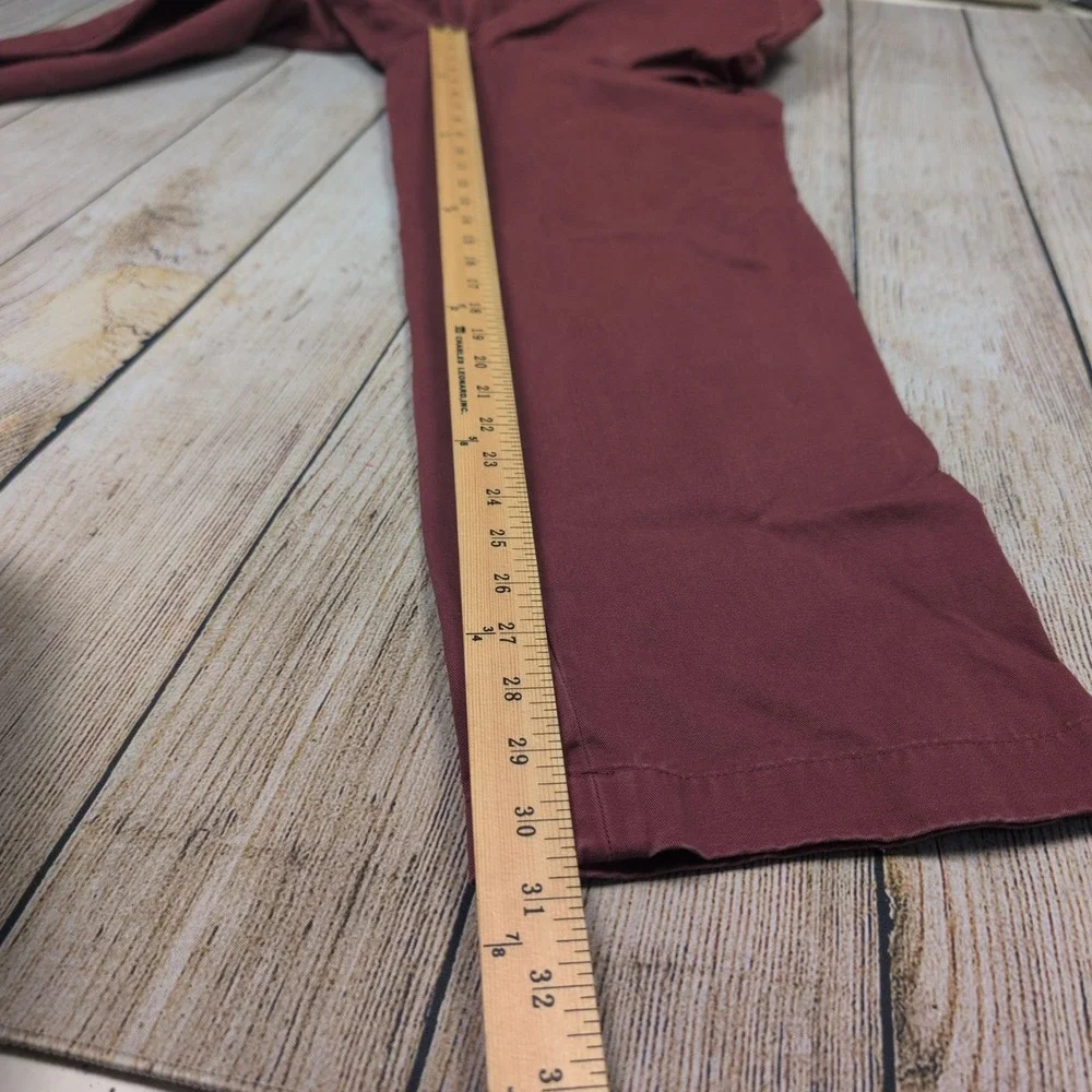 Brooks Brothers Clark Chinos Pants Burgundy W35 L32‎